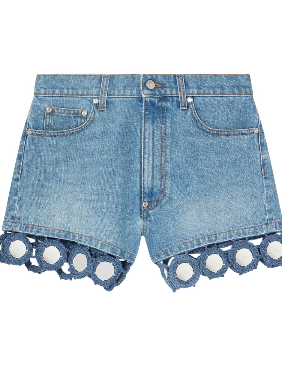 Affordable denim McCartney Mirrors high-waisted Stella shorts Women Summer 0716